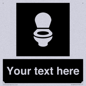 Custom information: black panel wc toilet